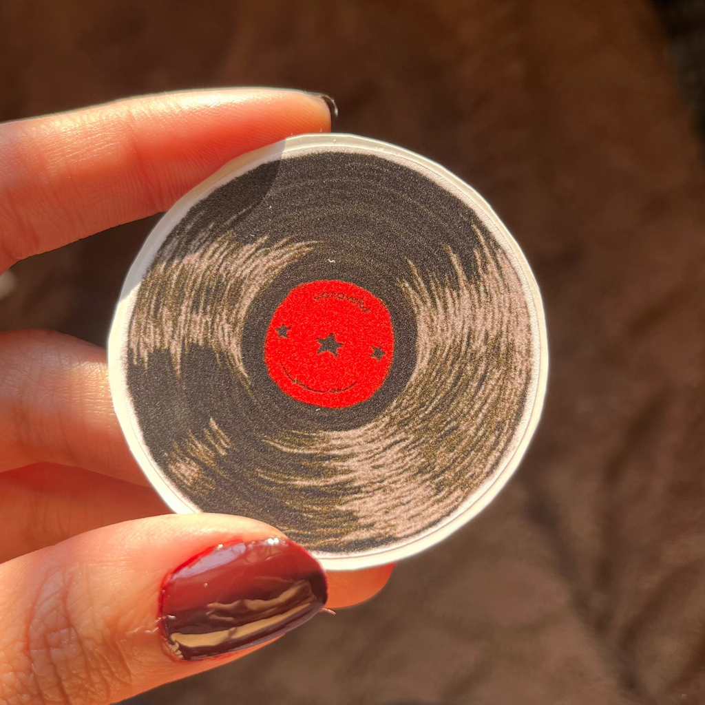 Vinyl Record Sticker