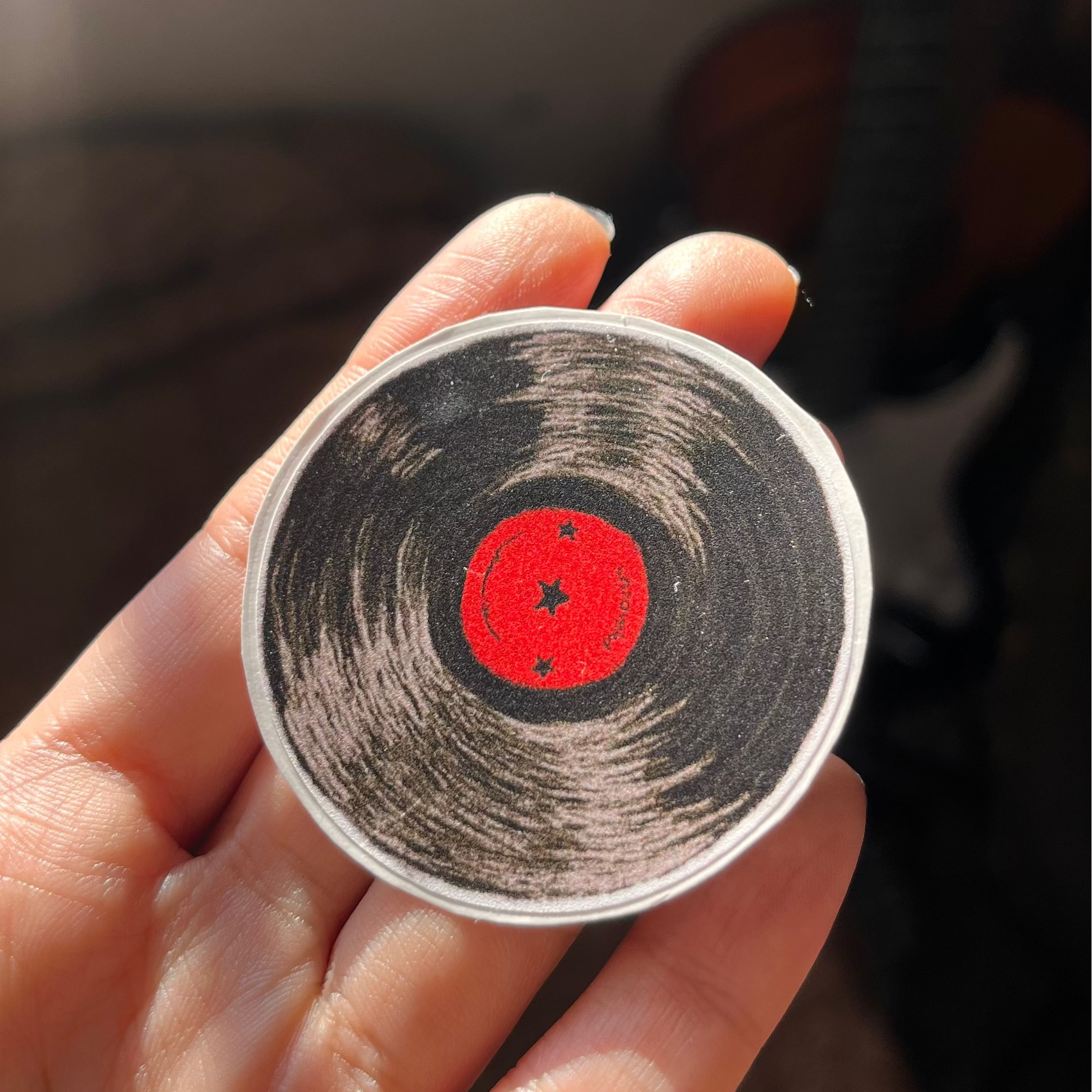 Vinyl Record Sticker