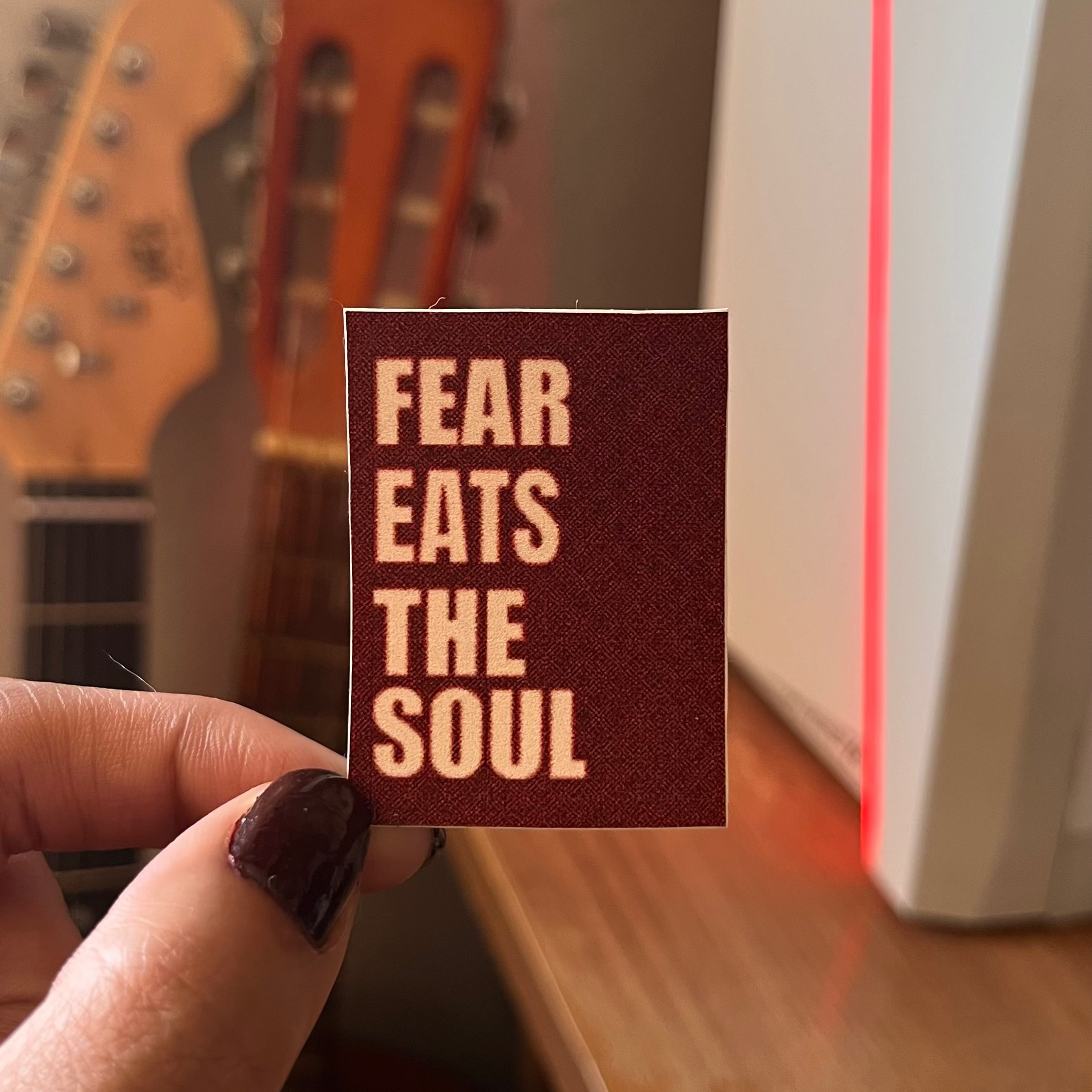 Fear Eats The Soul Red Sticker