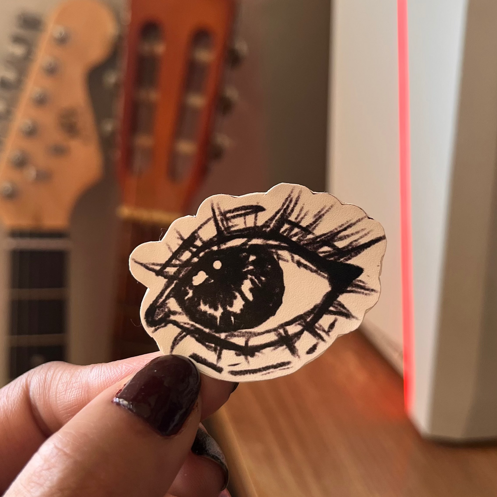 Hand-Drawn Eye Sticker