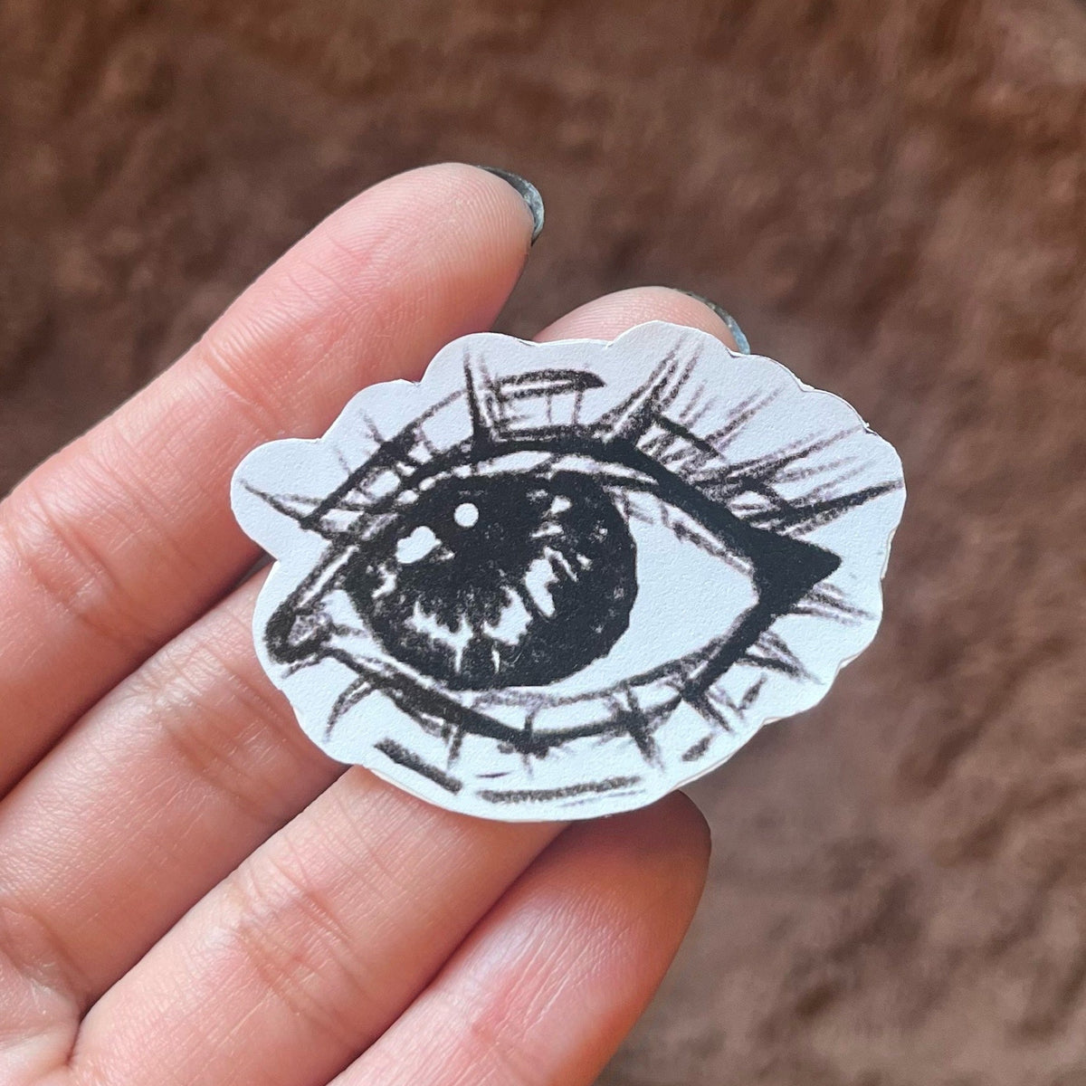 Hand-Drawn Eye Sticker